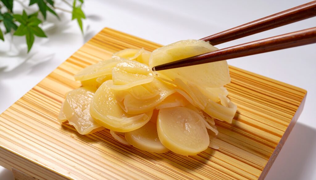 ガリは寿司と一緒に食べるものではなく、異なる種類の寿司を食べる合間に「口直し」として食べるのが本来の使い方です。