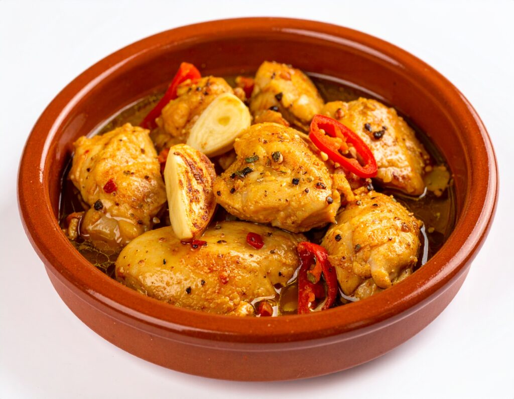 鶏肉のアヒージョ（Pollo al ajillo）