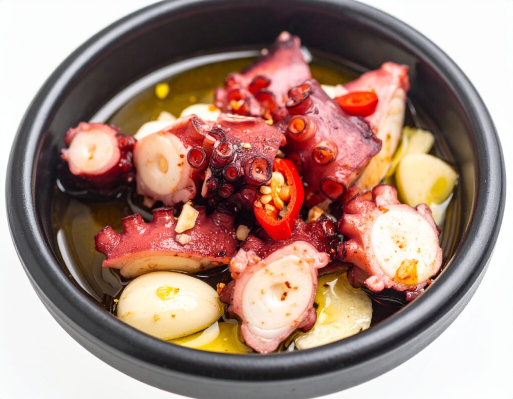 タコのアヒージョ（Pulpo al ajillo）