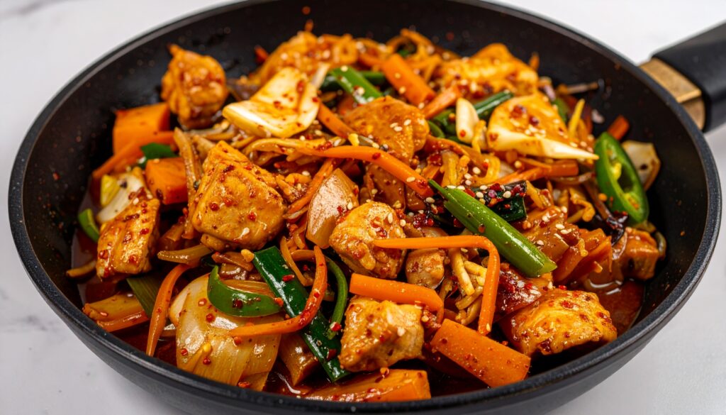 野菜たっぷりタッカルビ（건강 닭갈비）