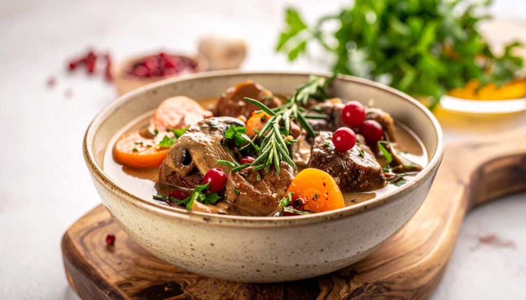 ヴィルツグリュタ（Viltsgryta）はスウェーデンで食べられるシチュー料理の一種です。