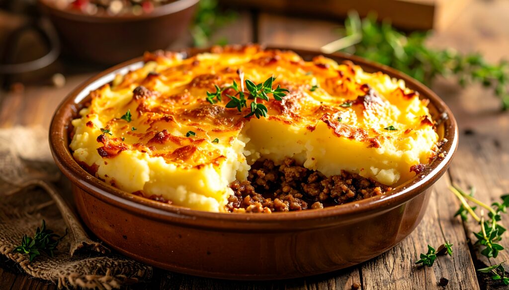 シェパーズパイ(Shepherd’s Pie)は、イギリスやアイルランドで親しまれてきた伝統的な家庭料理です。