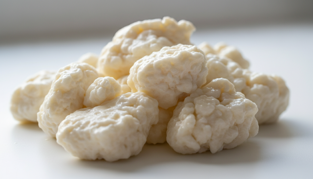 カード上ではなく小石のような形をしているチーズカード。