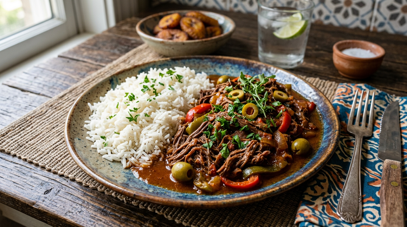 オリーブやピメント、パセリを加えて仕上げます。