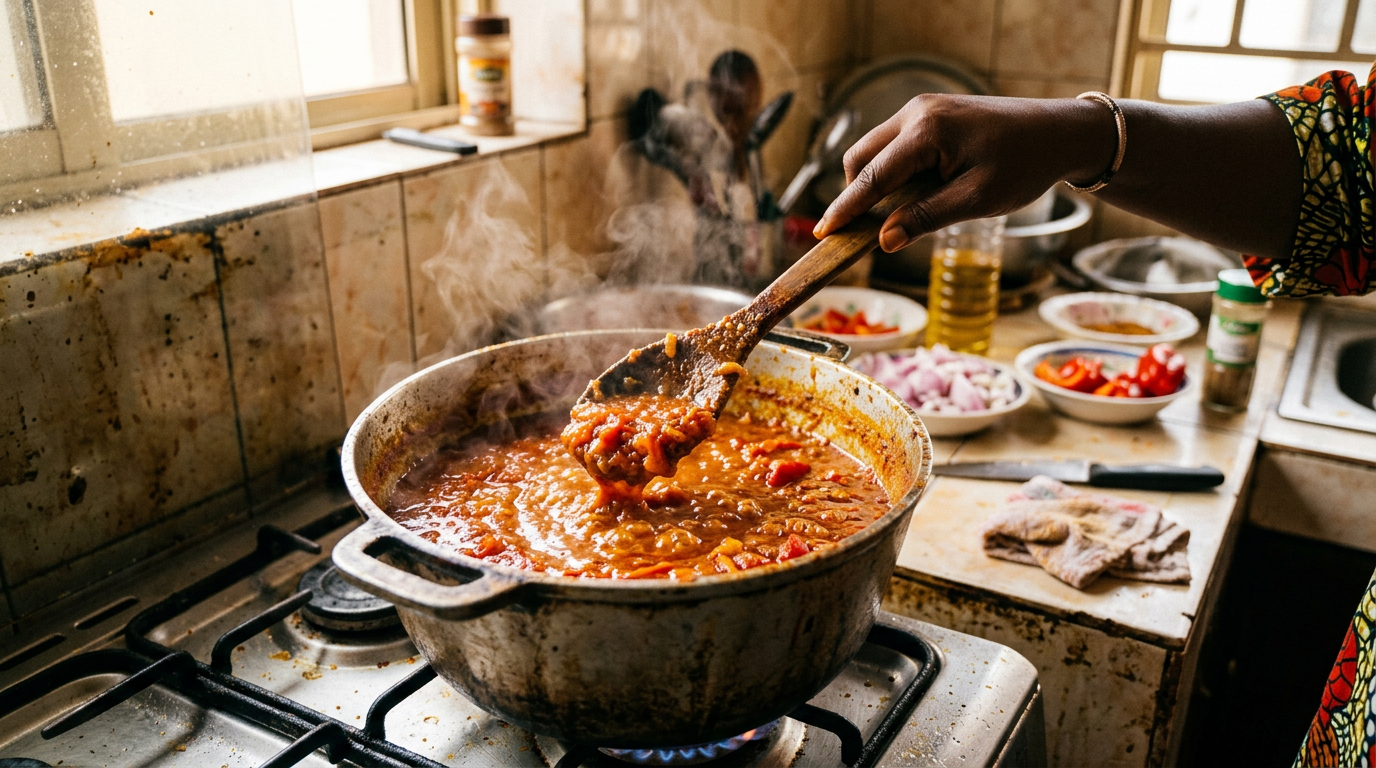 ベースを煮詰める工程です。