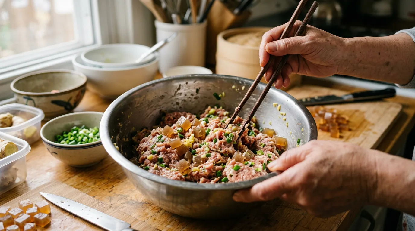 餡を作る